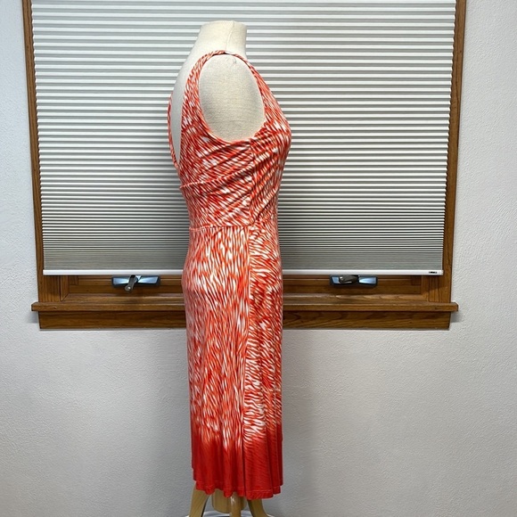 Athleta Orange and White Reef Print Tank Dress Size XS - Picture 5 of 10